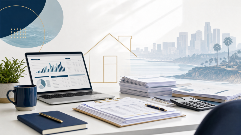 LoanBrook educational graphic for self-employed mortgage options in California